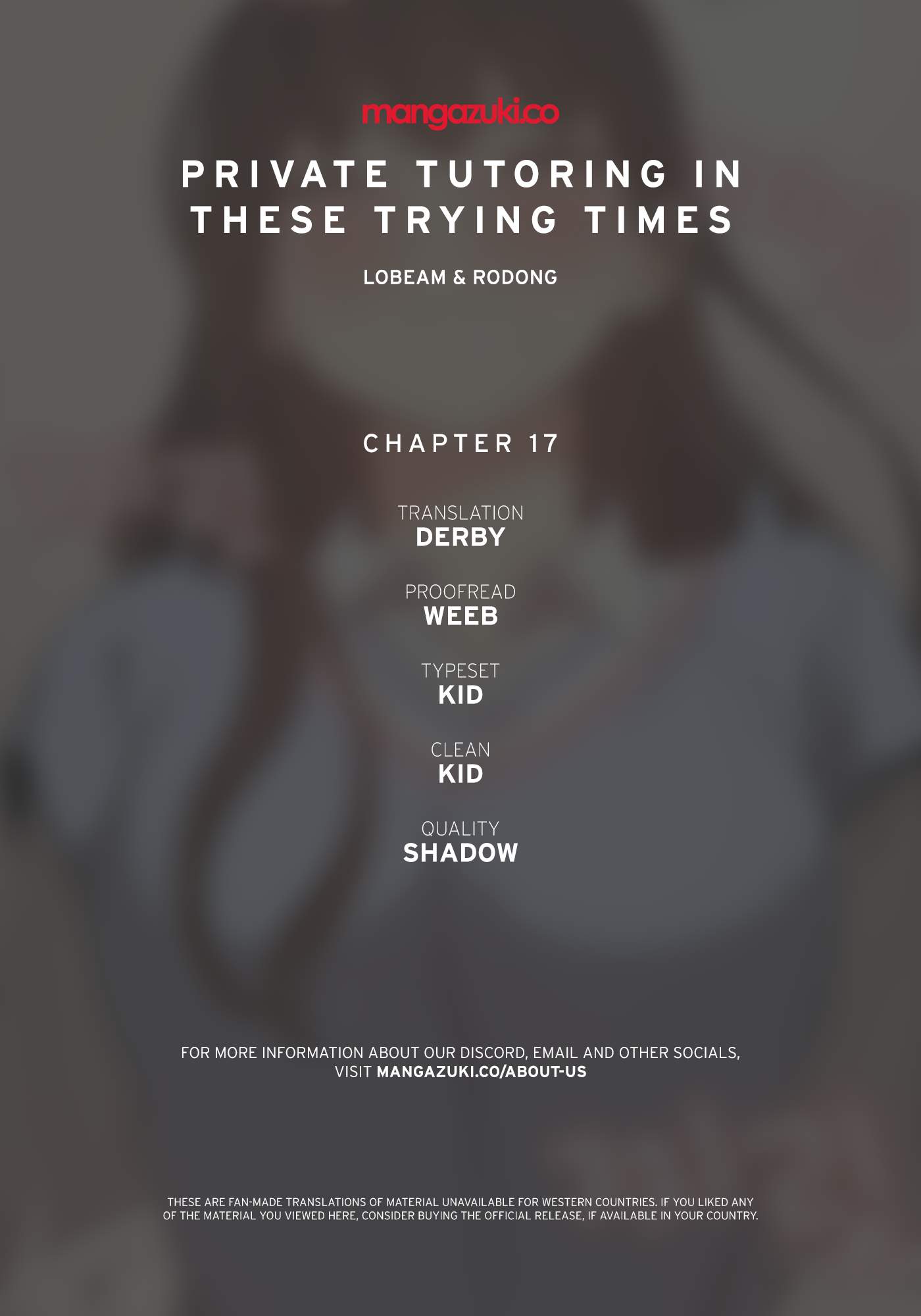 Private Tutoring in These Trying Times - Chapter 17 1